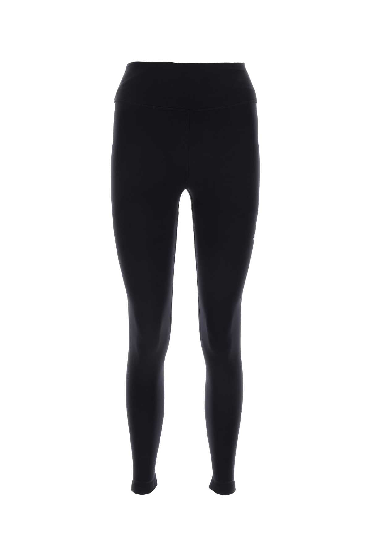 Balenciaga Women Black Stretch Nylon Leggings