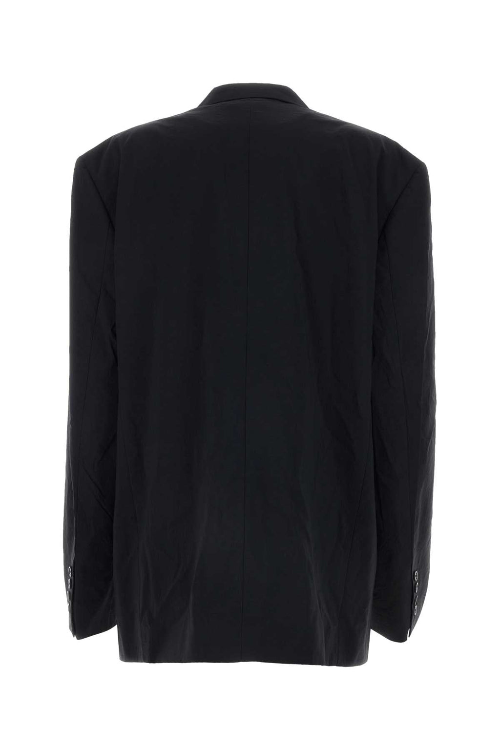 Balenciaga Men Black Nylon Oversize Blazer