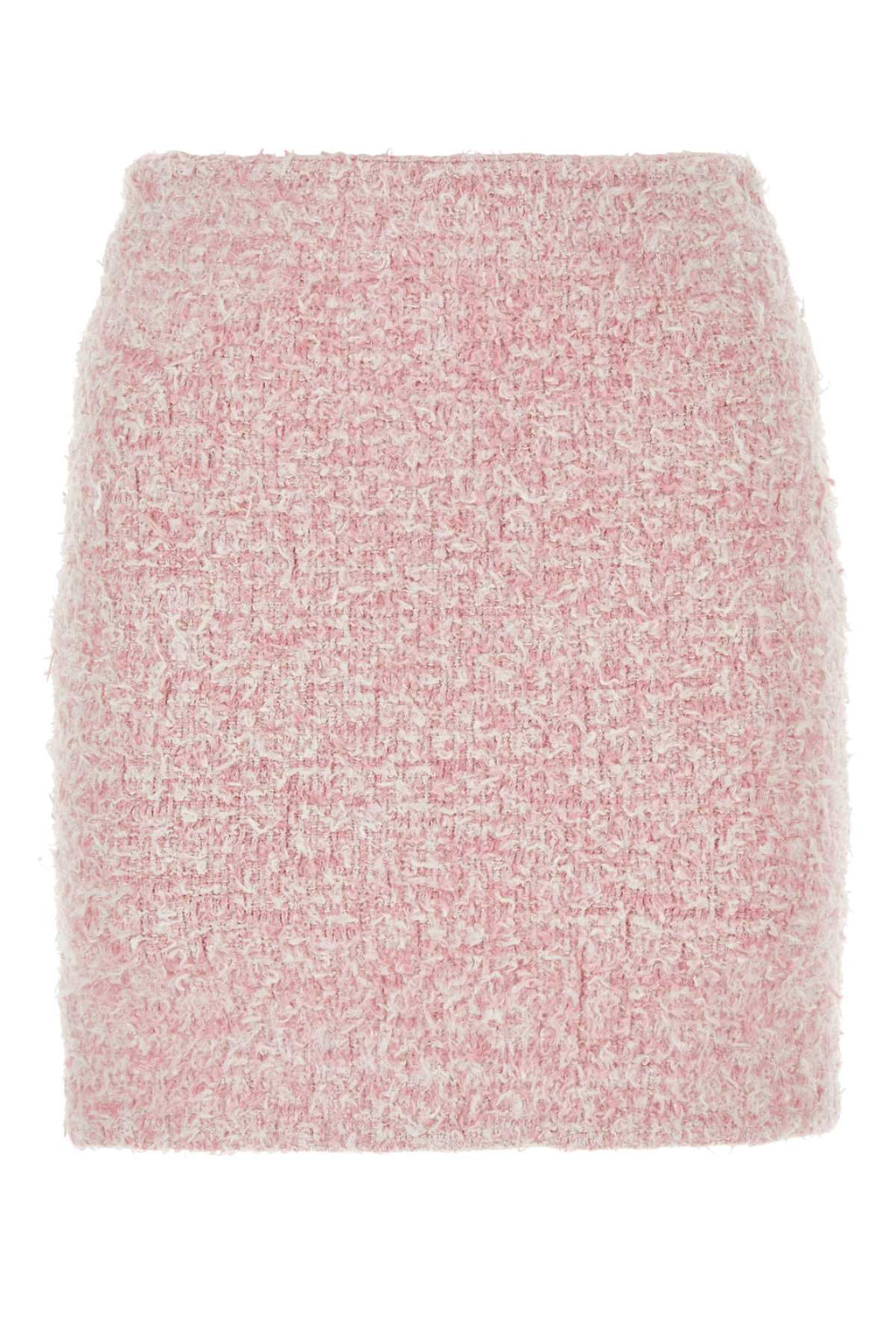 Balenciaga Women Pink Tweed Mini Skirt
