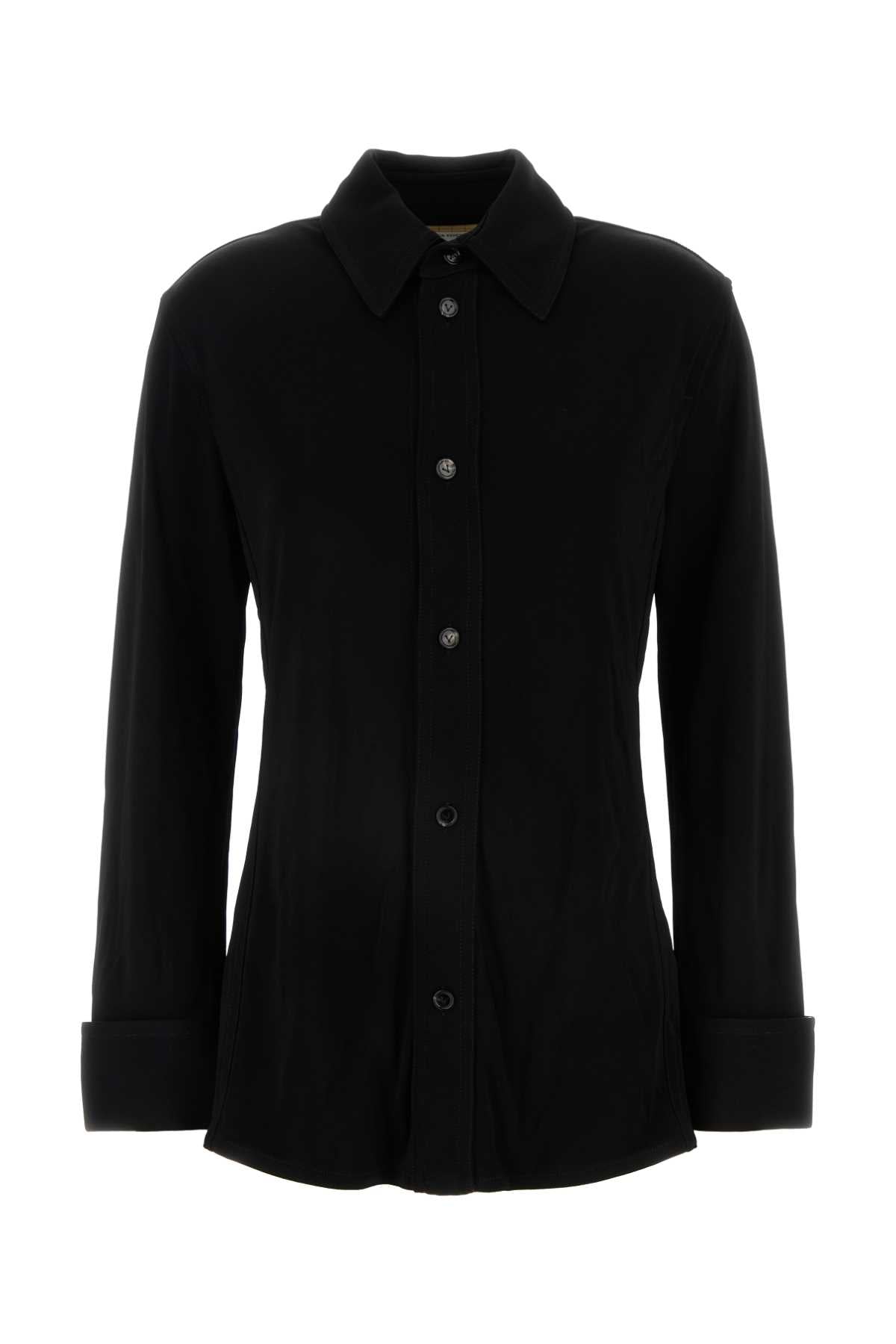 Bottega Veneta Women Black Jersey Shirt