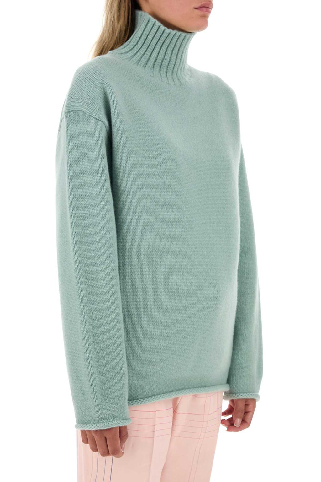 Bottega Veneta Women Sea Green Cashmere Sweater