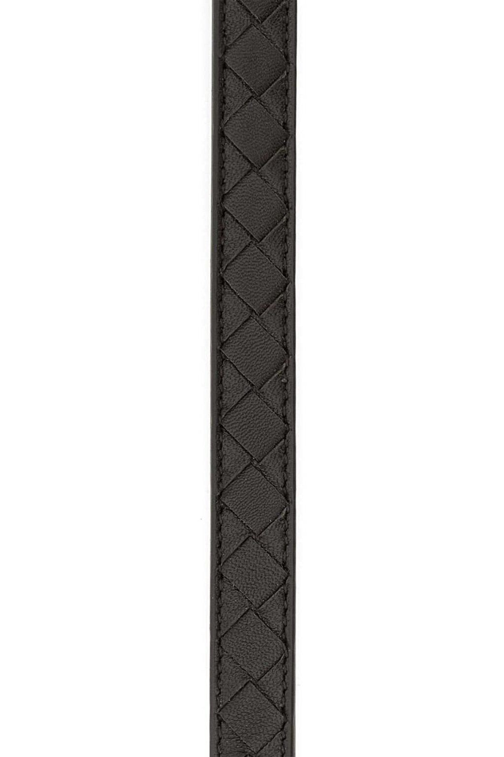 Bottega Veneta Women Dark Brown Leather Watch Belt