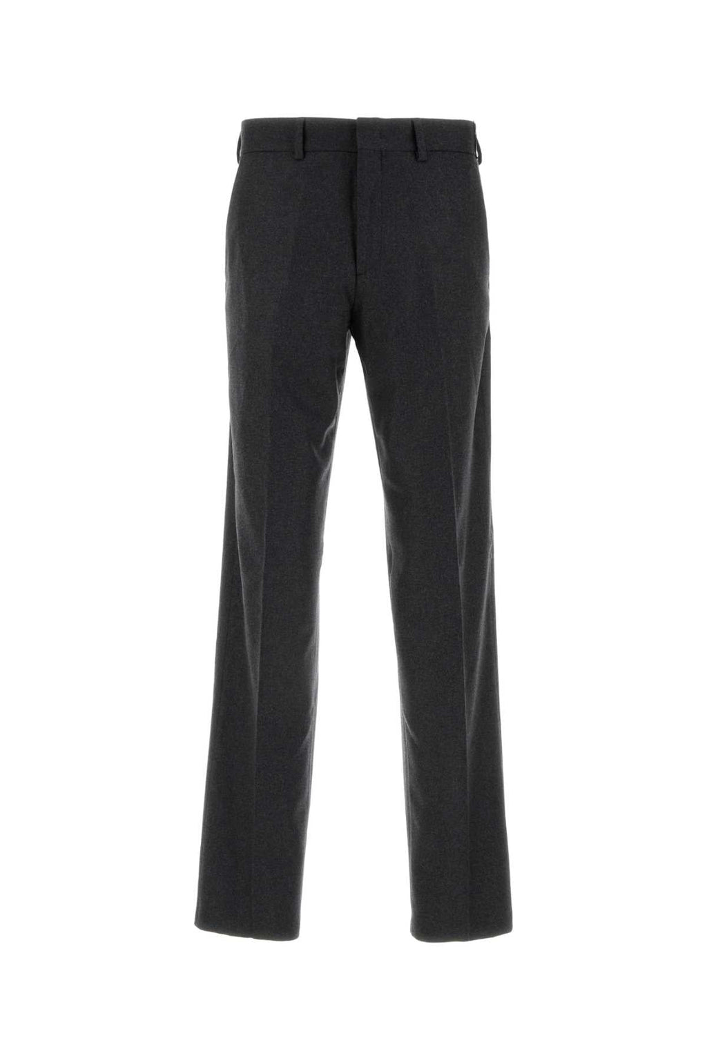 Fendi Men Dark Grey Stretch Cashmere Pant