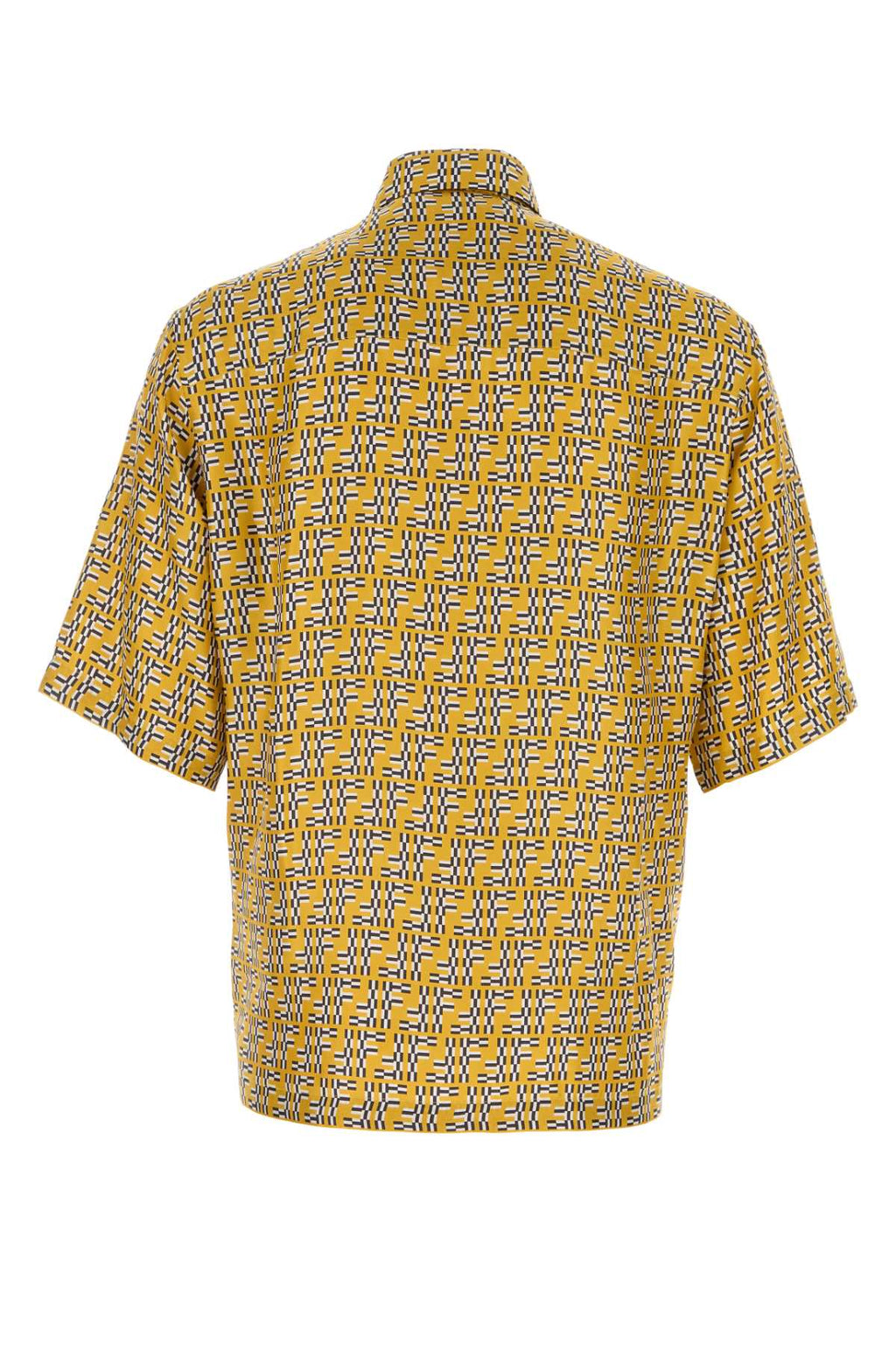 Fendi Men Printed Silk Shirt