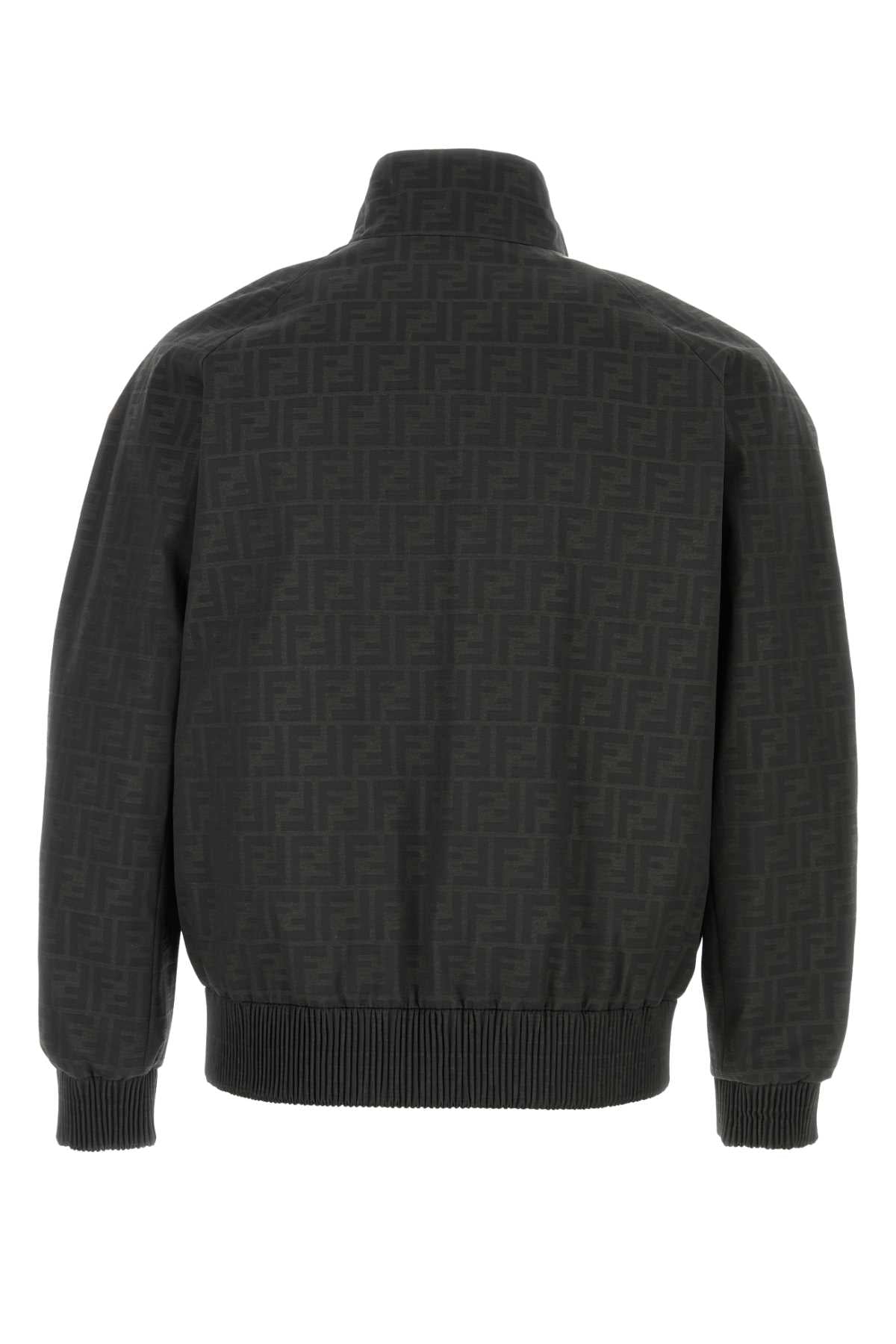 Fendi Men Embroidered Polyester Blend Bomber Jacket