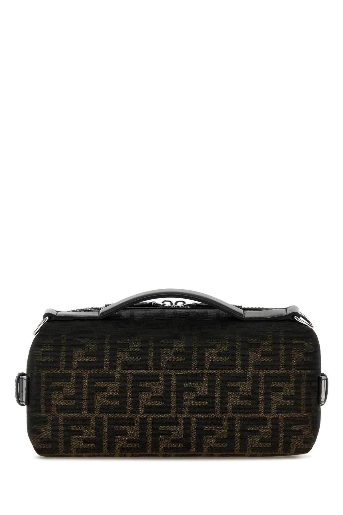 Fendi Men Embroidered Fabric Small Fendi Siesta Ff Eclissi Handbag