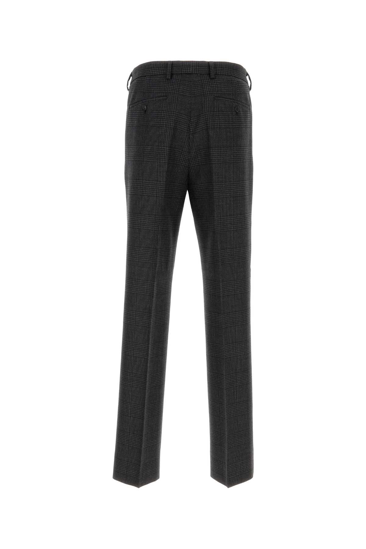 Prada Men Embroidered Wool Pant