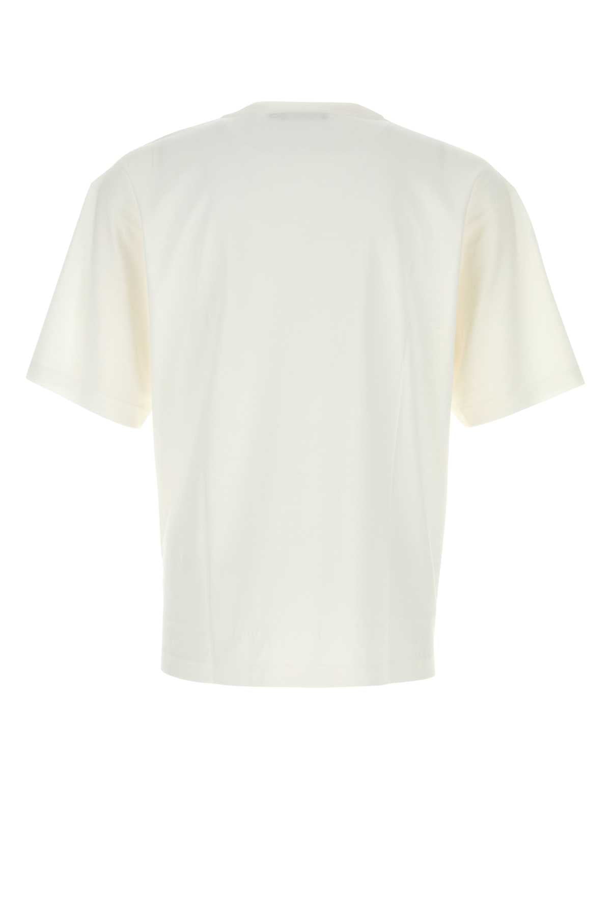 Dolce & Gabbana Men White Cotton T-Shirt