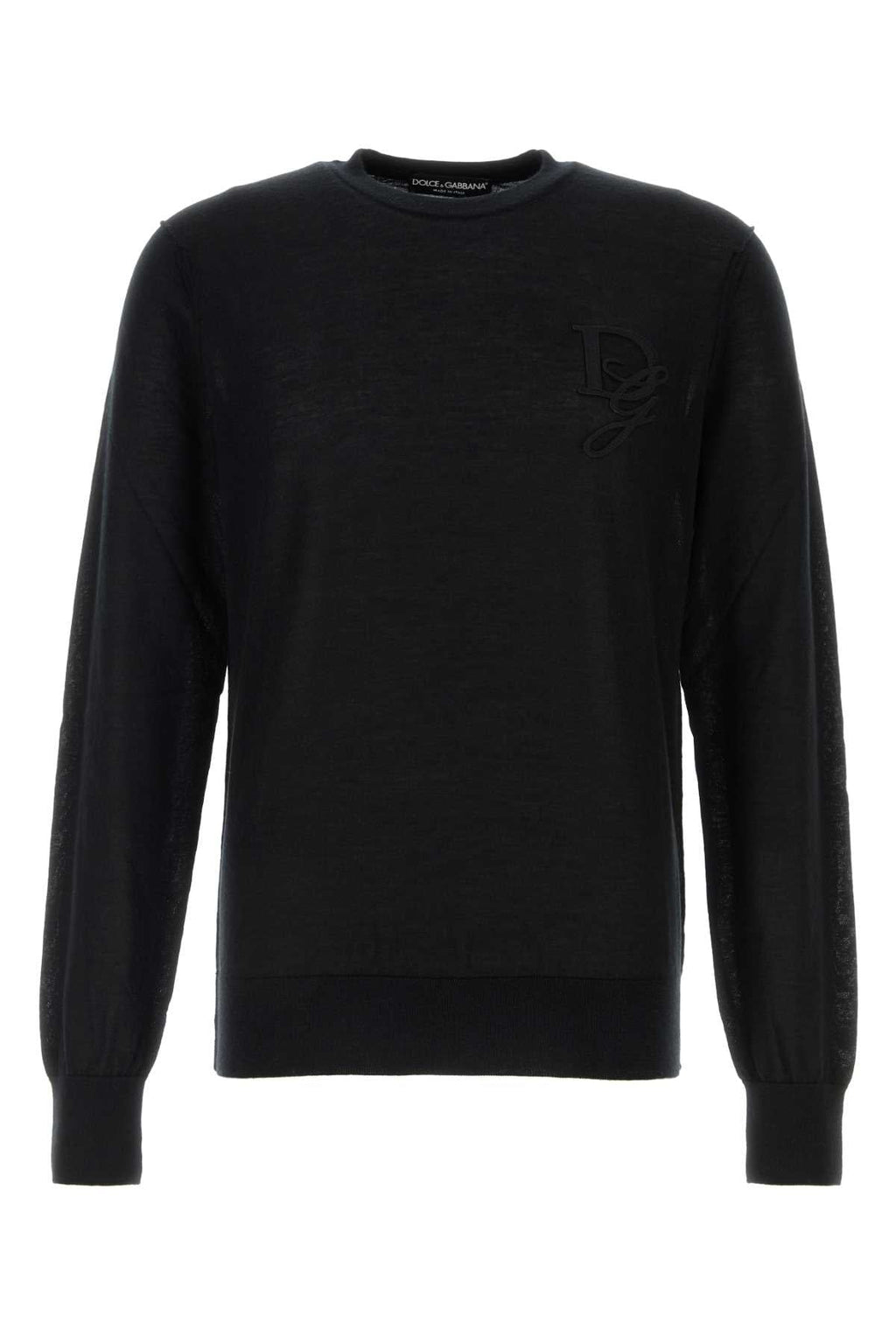 Dolce & Gabbana Men Black Cashmere Sweater