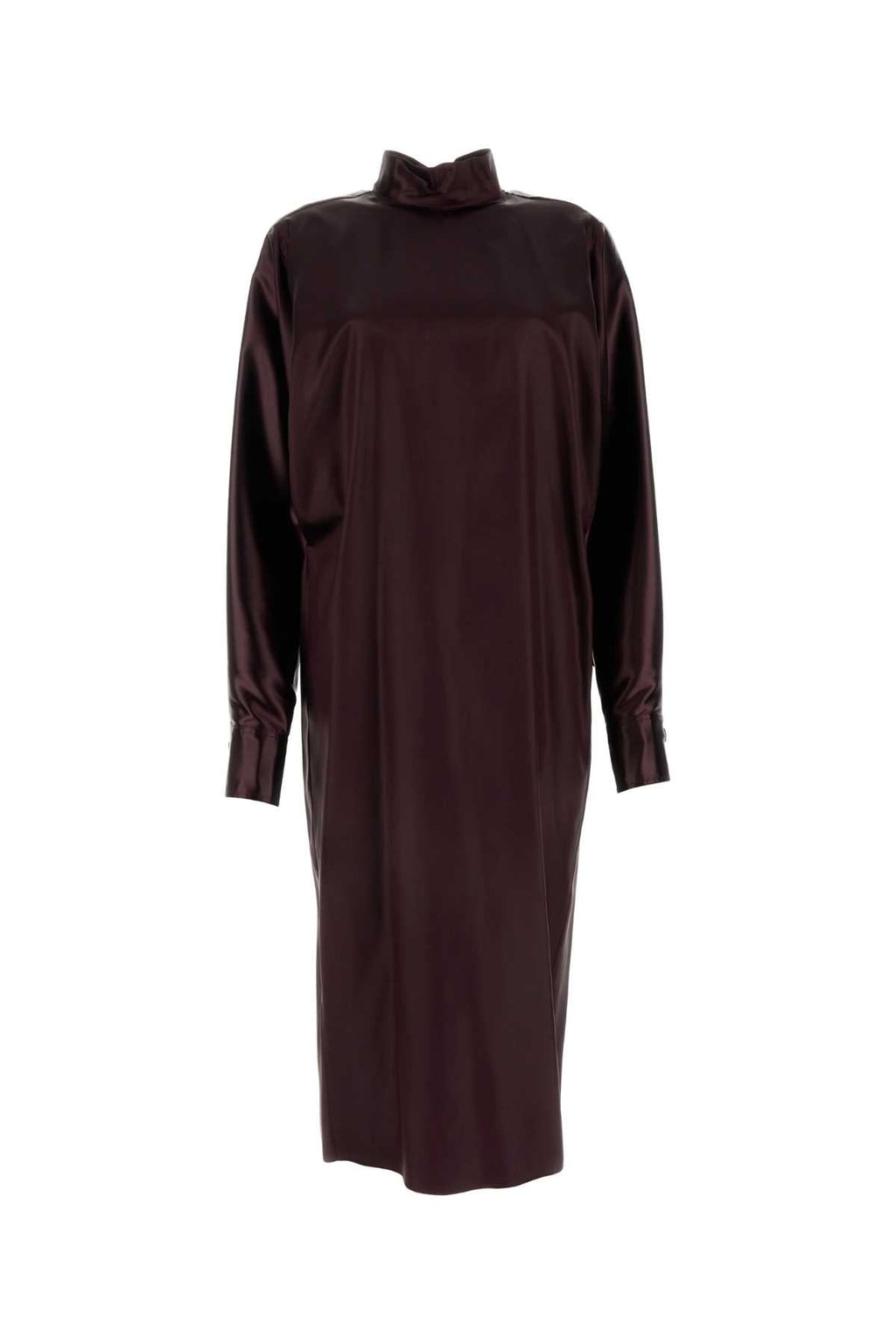 Vestido Salvatore Ferragamo feminino em cetim bordô