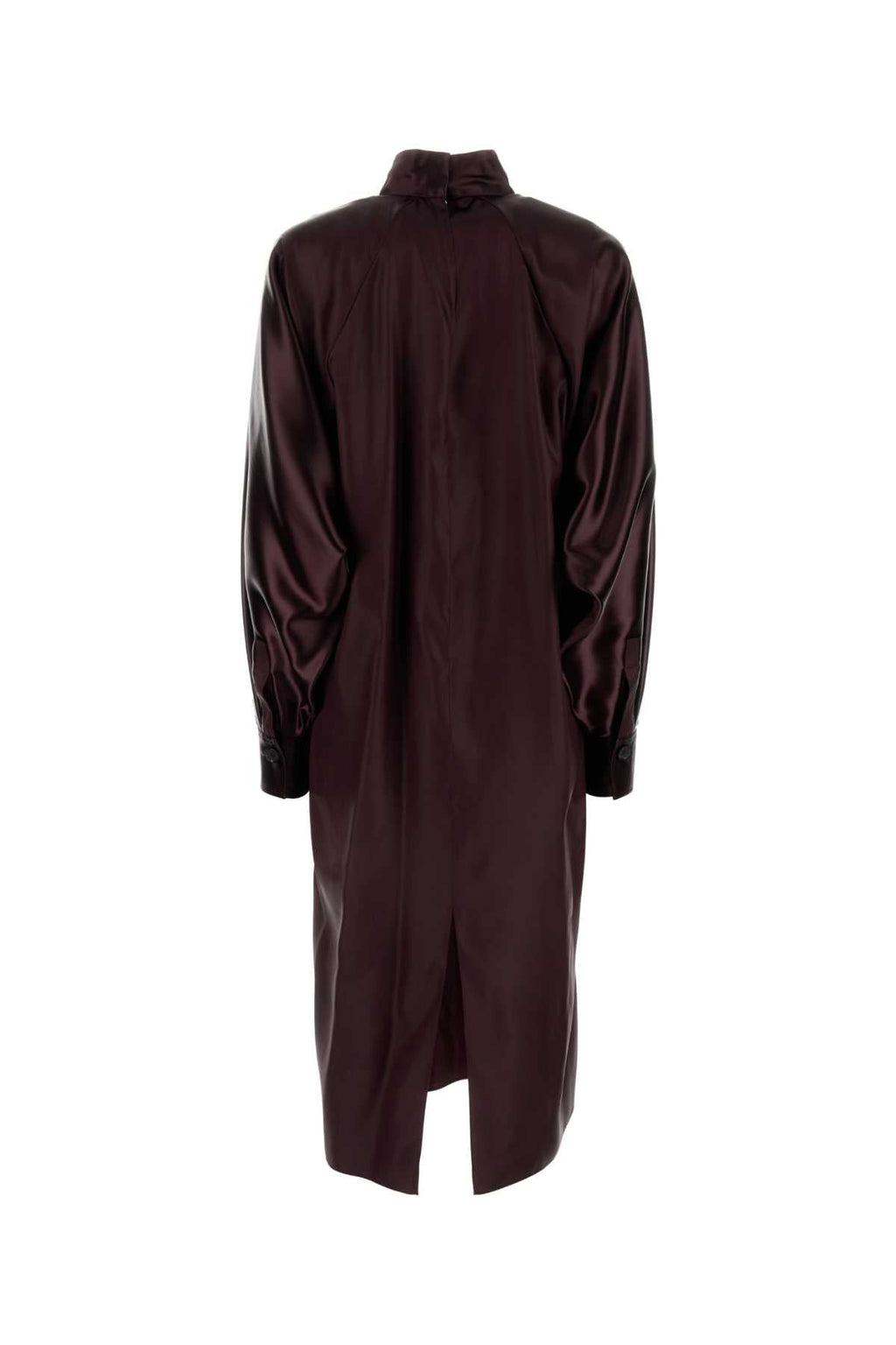 Vestido Salvatore Ferragamo feminino em cetim bordô