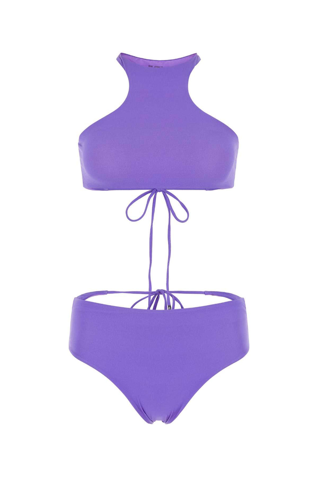 The Attico Women Lilac Stretch Nylon Bikini