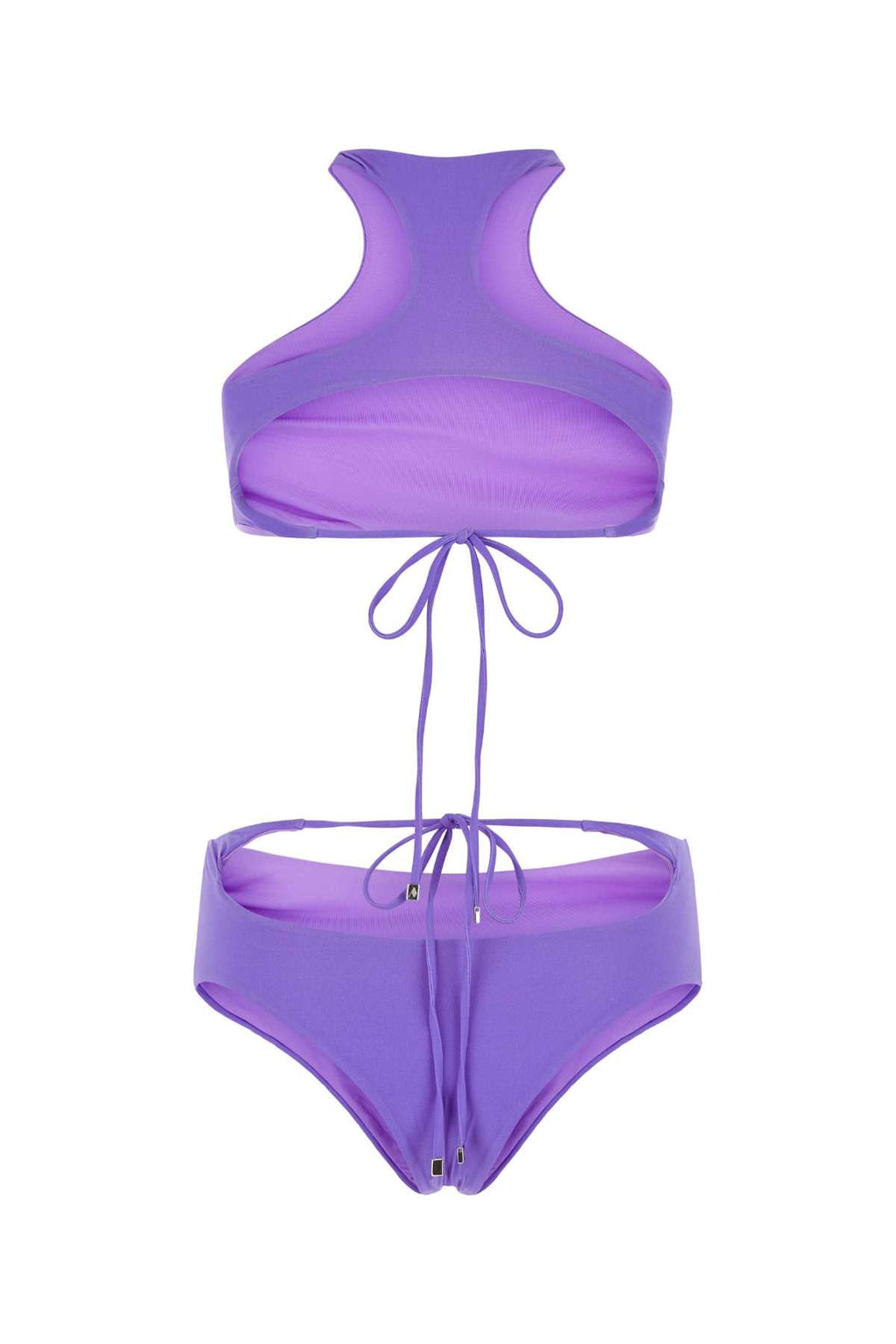 The Attico Women Lilac Stretch Nylon Bikini
