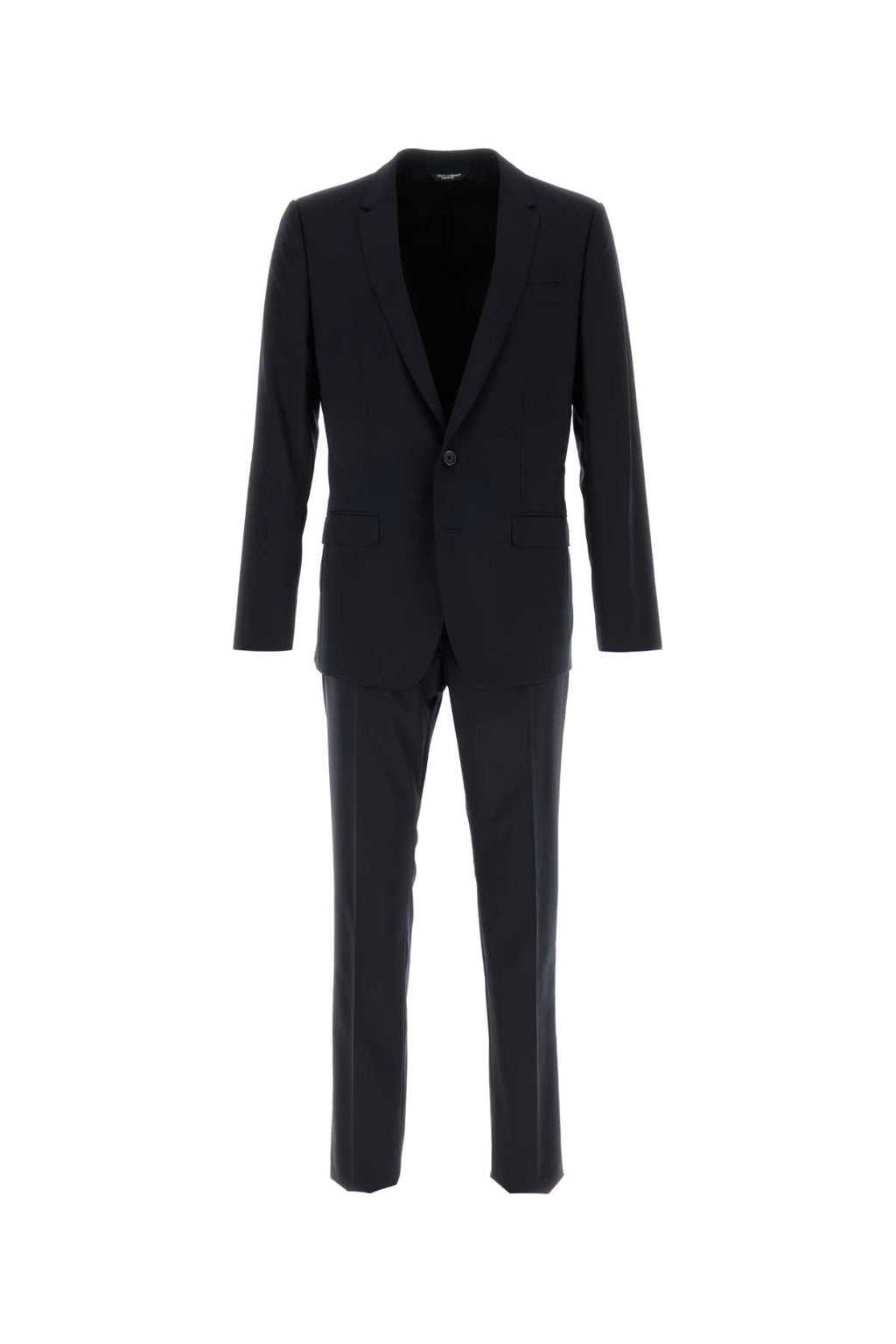Dolce & Gabbana Men Midnight Blue Stretch Wool Suit