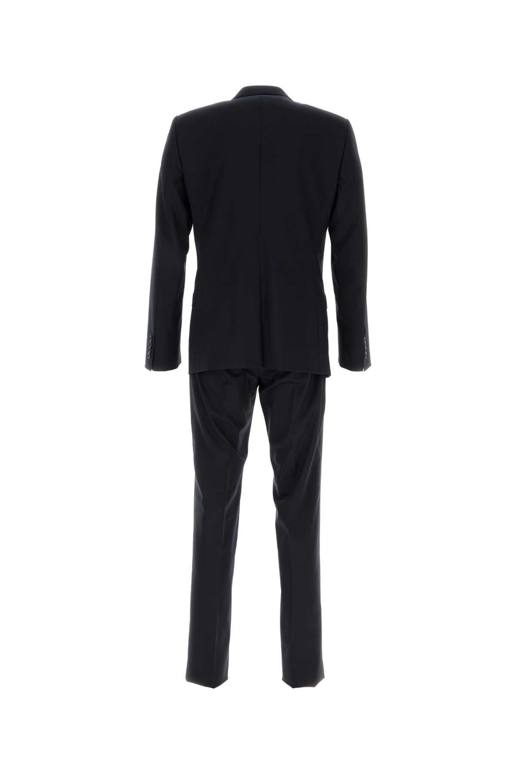 Dolce & Gabbana Men Midnight Blue Stretch Wool Suit