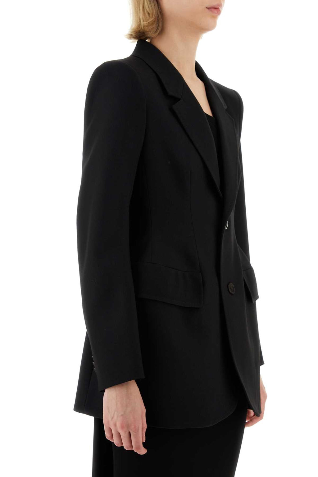 Balenciaga Women Black Wool Blazer