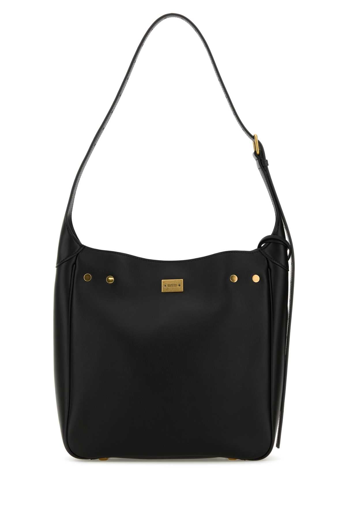 Balenciaga Women Black Leather Small Bel Air Shoulder Bag