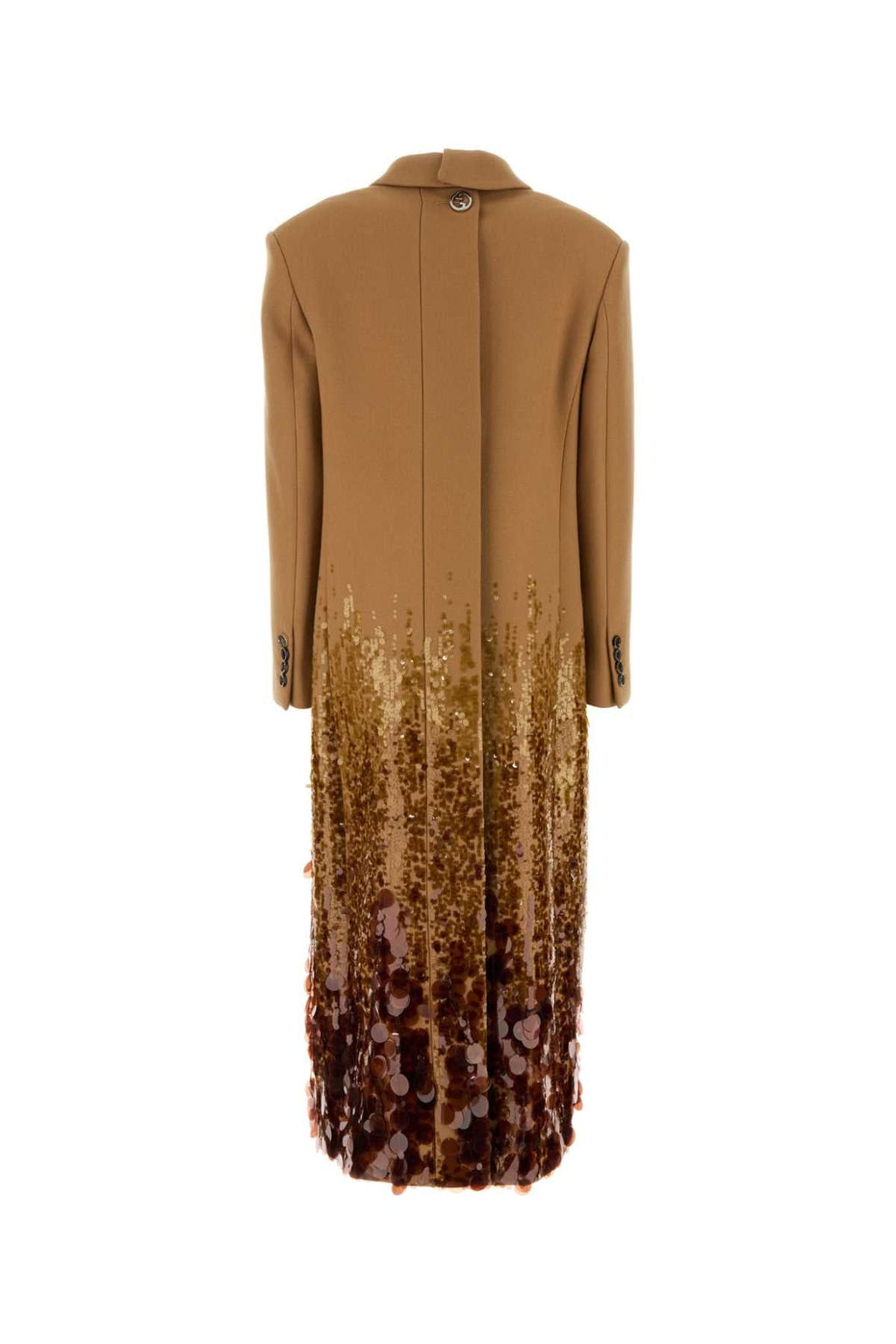 Gucci Women Camel Wool Coat