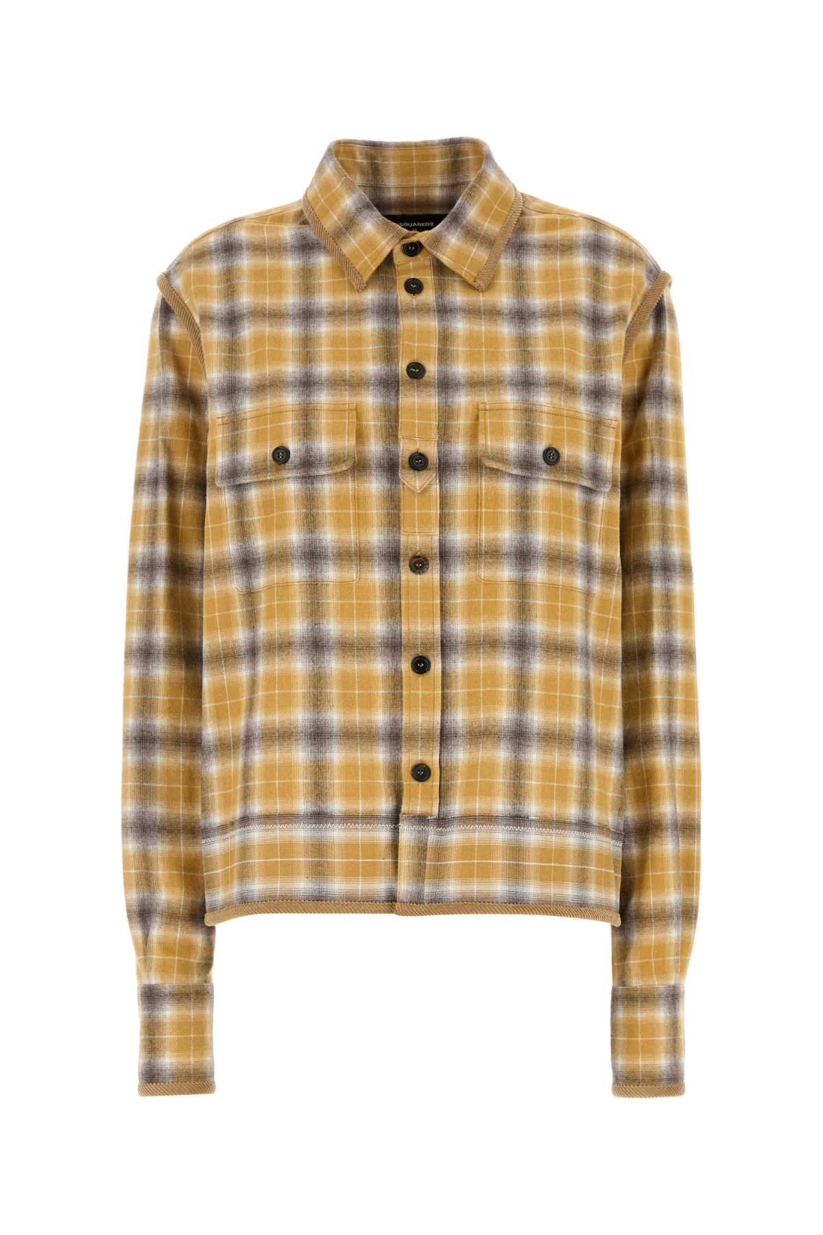 Dsquared Women Embroidered Flannel Shirt