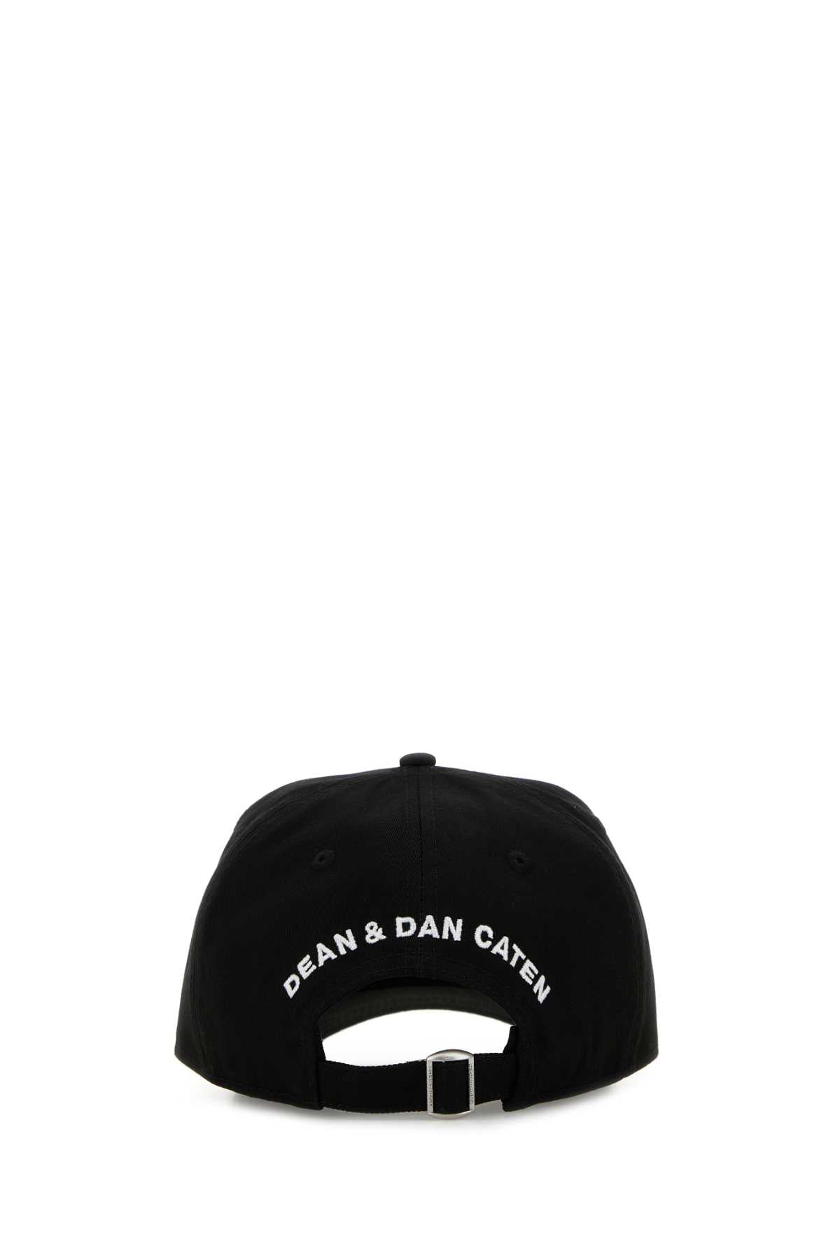 Dsquared Women Black Cotton Baseball Cap