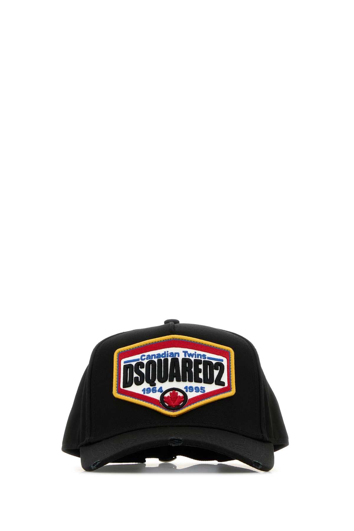 Dsquared Men Black Cotton Baseball Cap