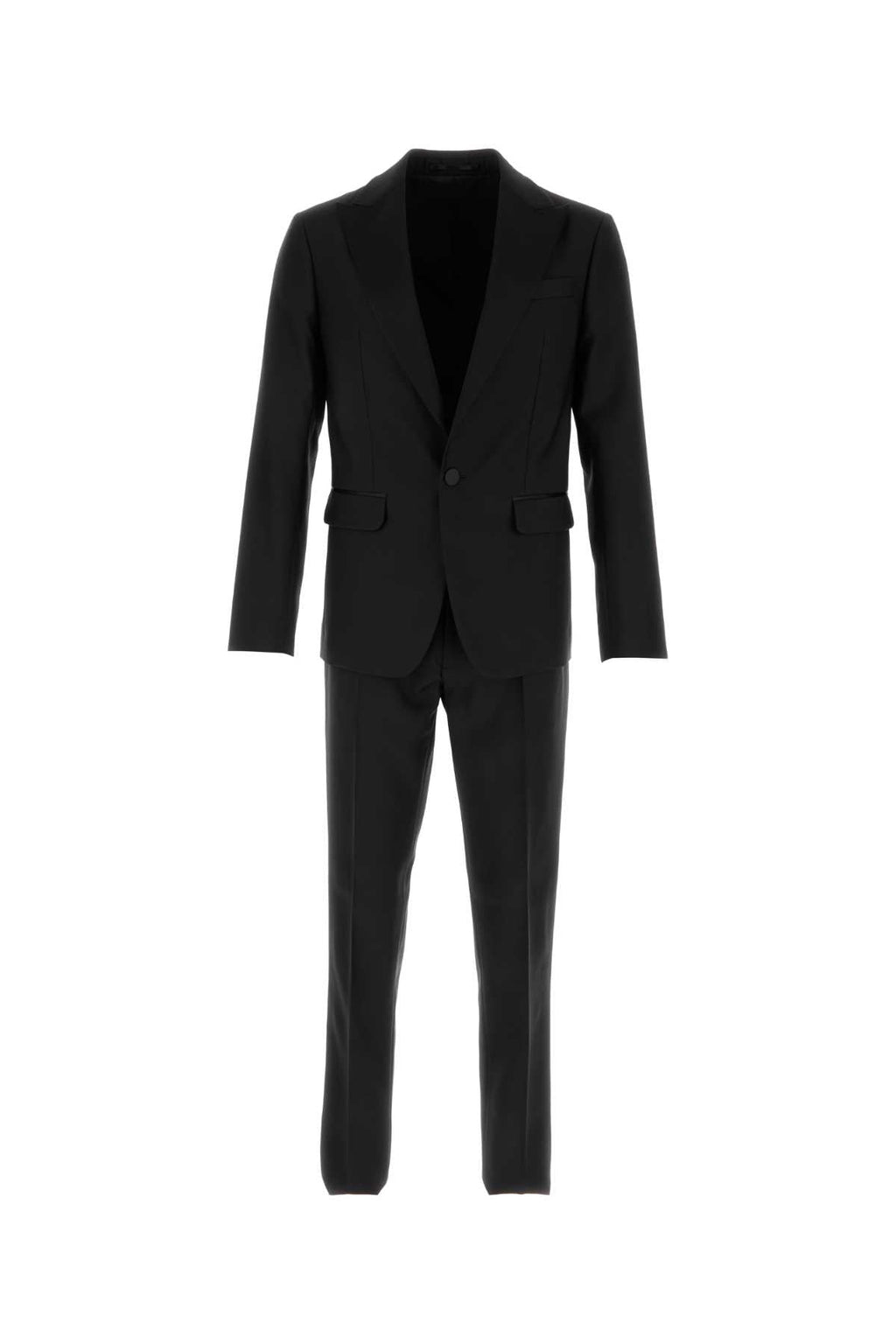 Dsquared Men Black Virgin Wool Blend London Suit