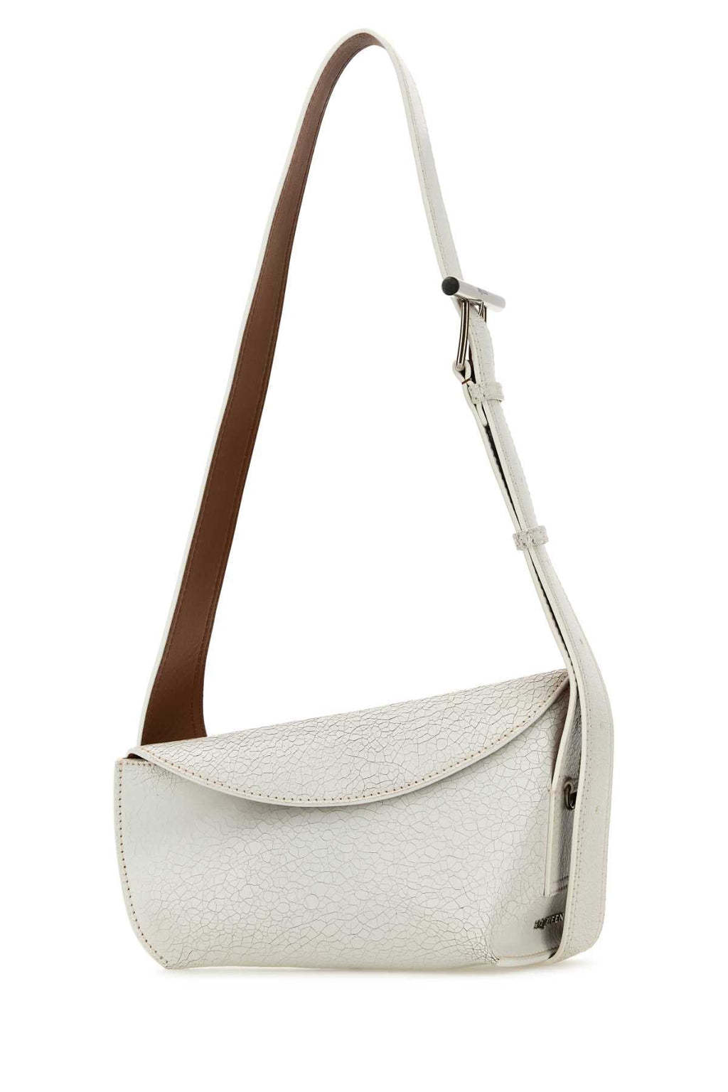 Alexander Mcqueen Women White Leather Sling Crossbody Bag