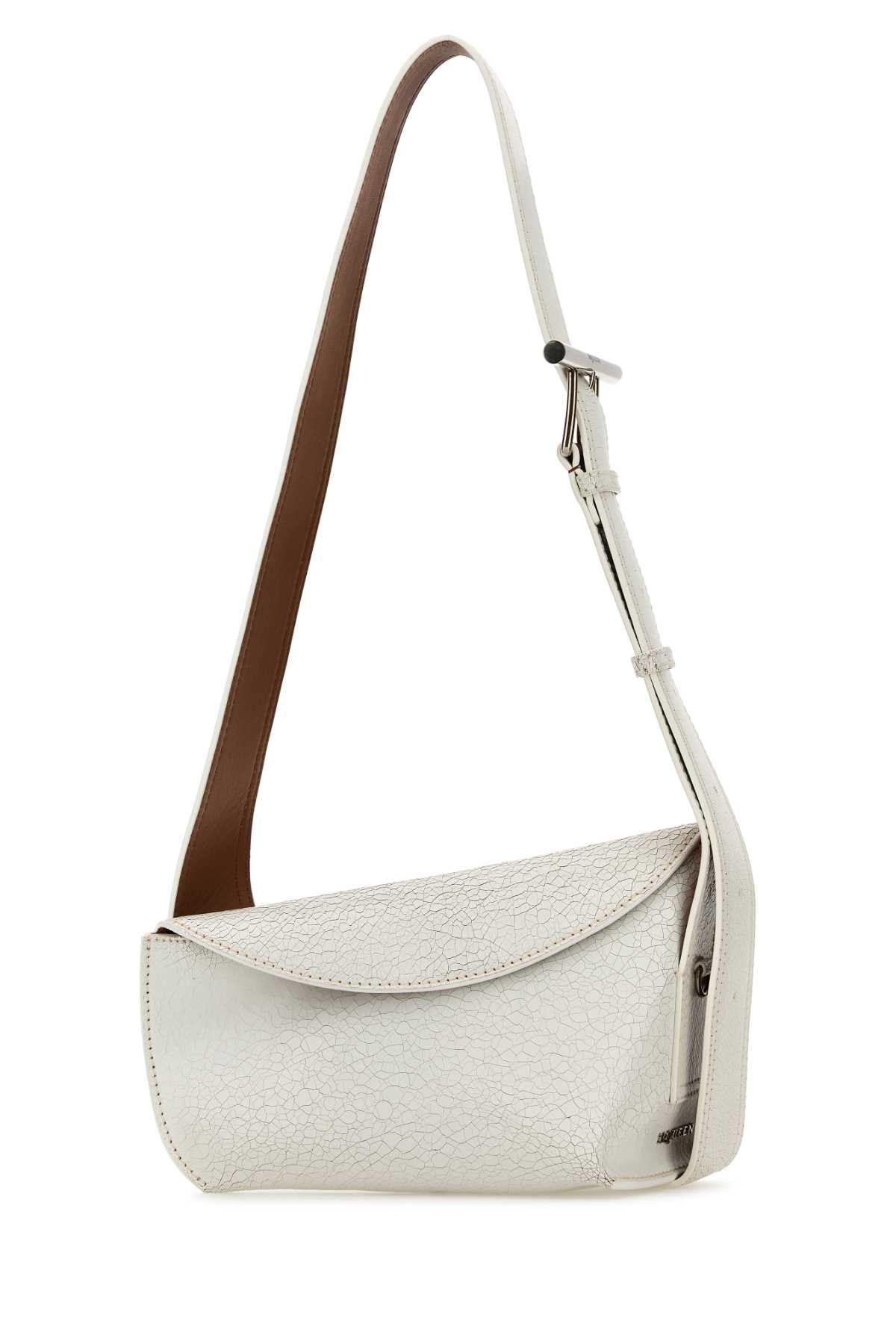 Alexander Mcqueen Women White Leather Sling Crossbody Bag
