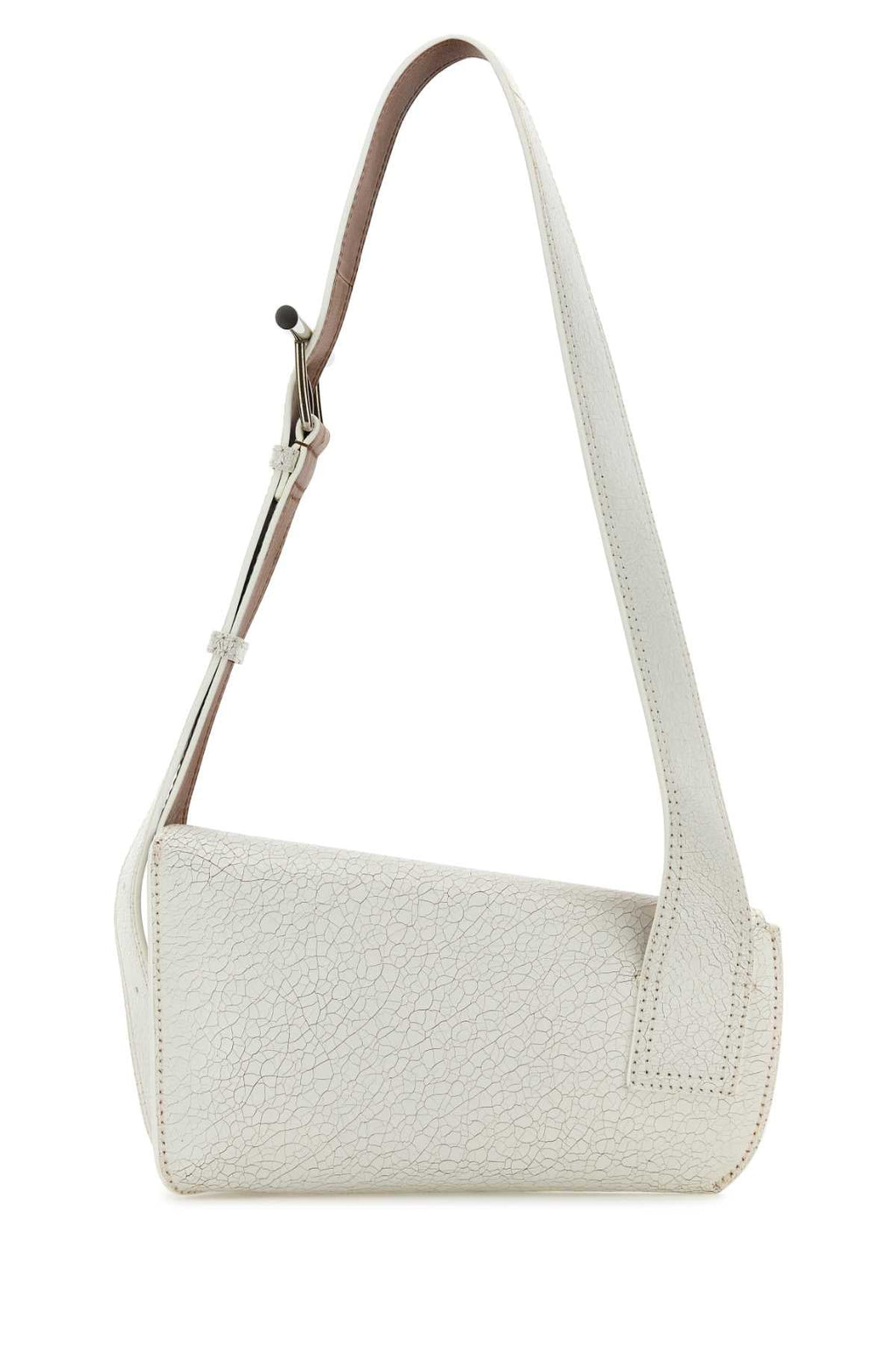 Alexander Mcqueen Women White Leather Sling Crossbody Bag