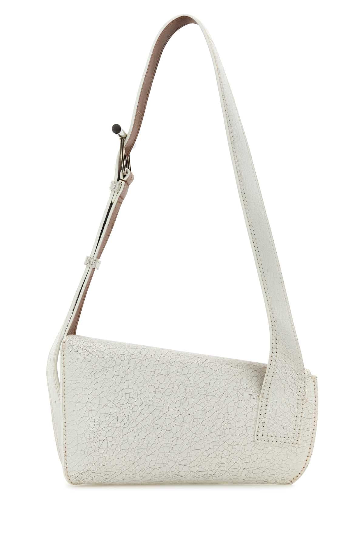 Alexander Mcqueen Women White Leather Sling Crossbody Bag