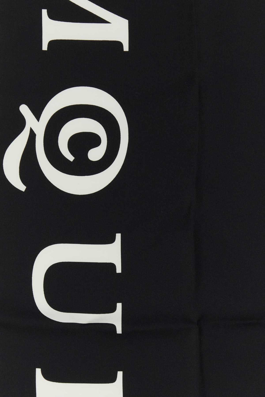 Alexander Mcqueen Women Black Silk Foulard