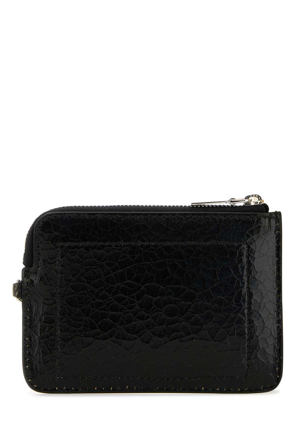Alexander Mcqueen Men Black Leather Card Holder