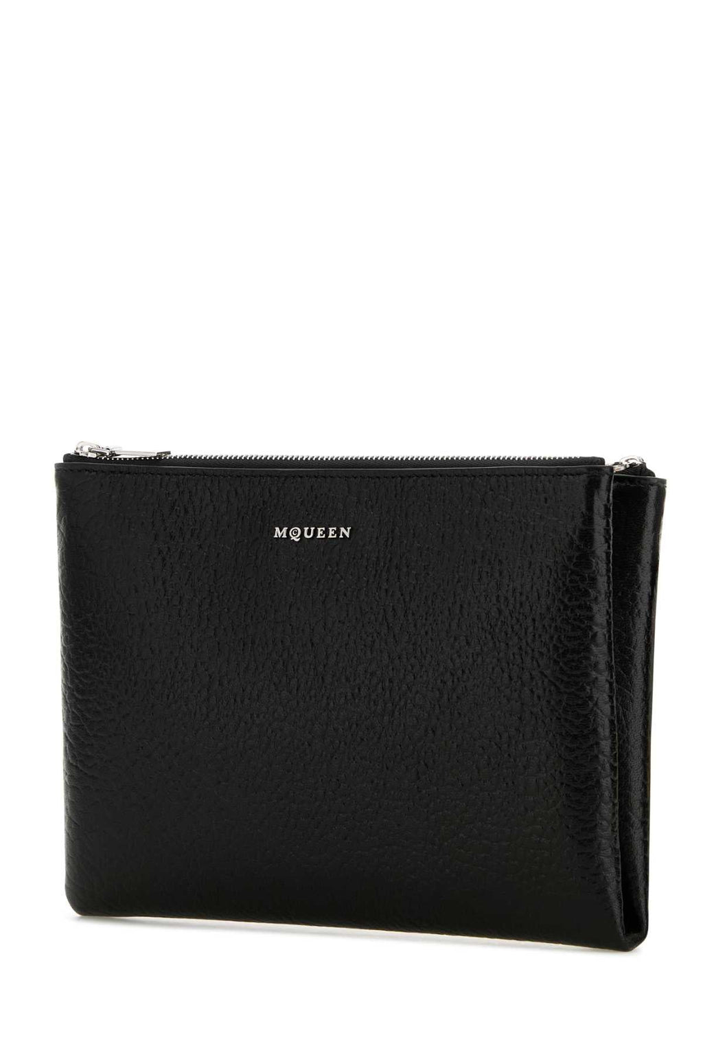 Alexander Mcqueen Women Black Leather Pouch