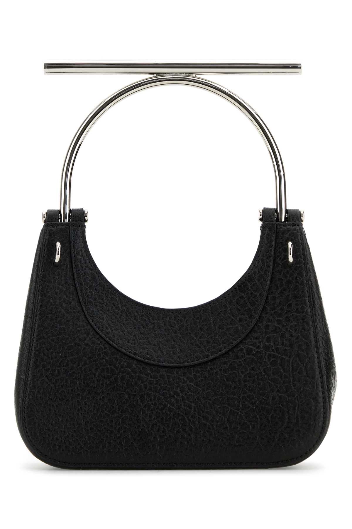 Alexander Mcqueen Women Black Leather Mini Cross-Bar Handbag