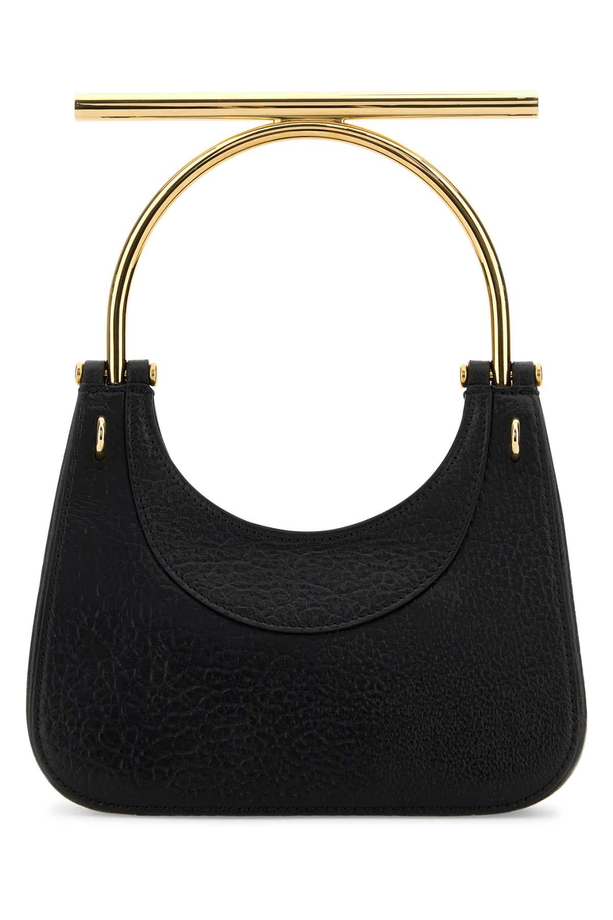 Alexander Mcqueen Women Black Leather Mini Cross-Bar Handbag