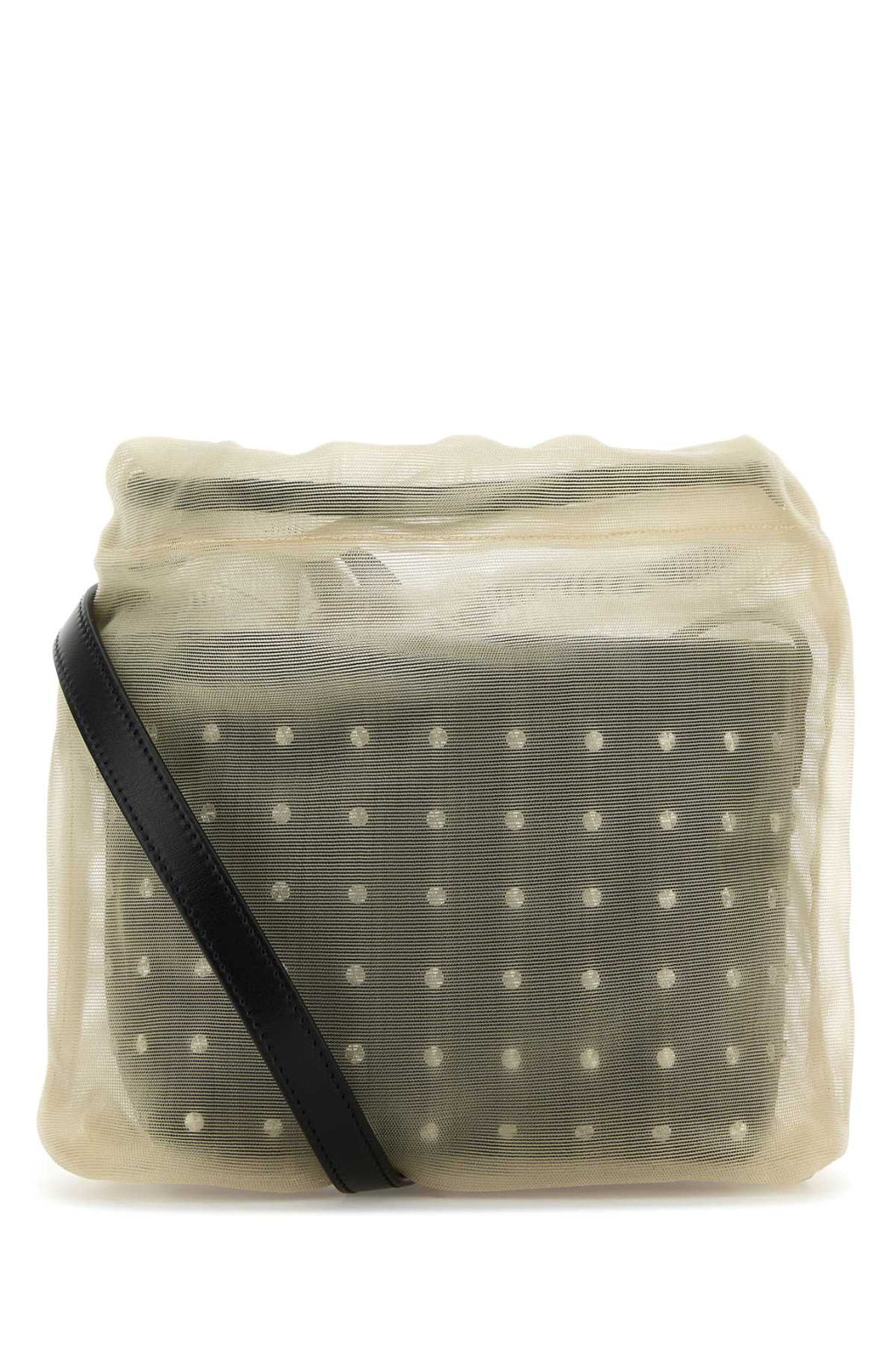 Alexander Mcqueen Women Two-Tone Leather And Tulle Nebula Crossbody Bag