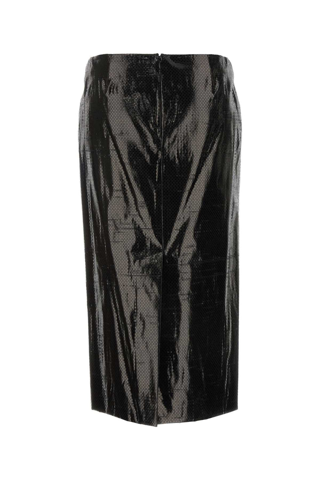 Alexander Mcqueen Women Black Canvas Skirt