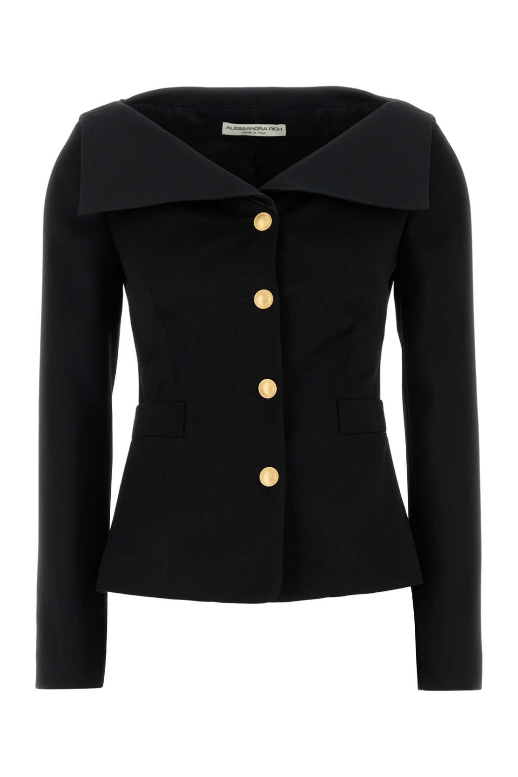 Alessandra Rich Women Black Wool Blazer