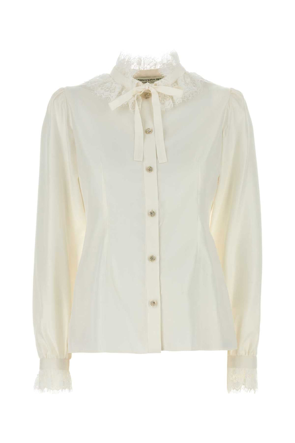 Alessandra Rich Women White Poplin Shirt