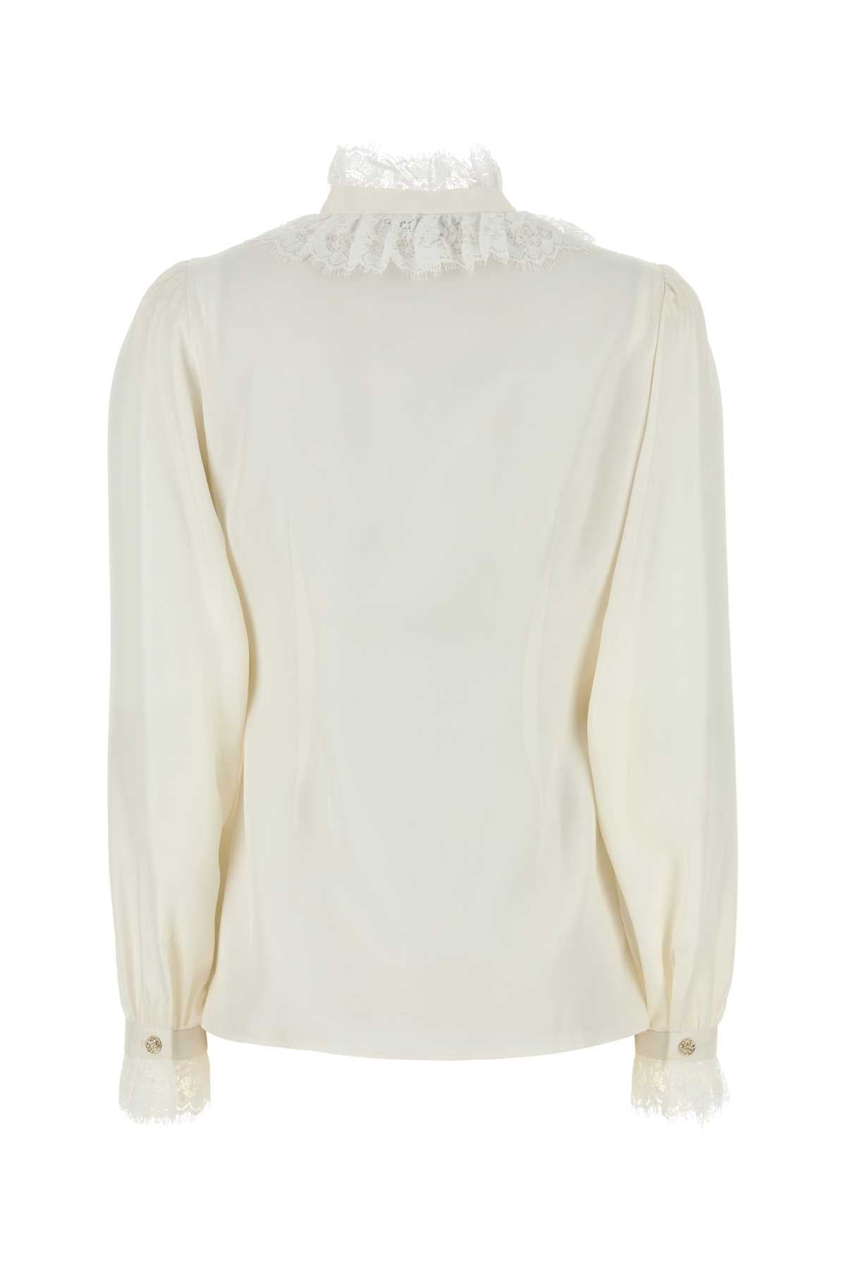 Alessandra Rich Women White Poplin Shirt