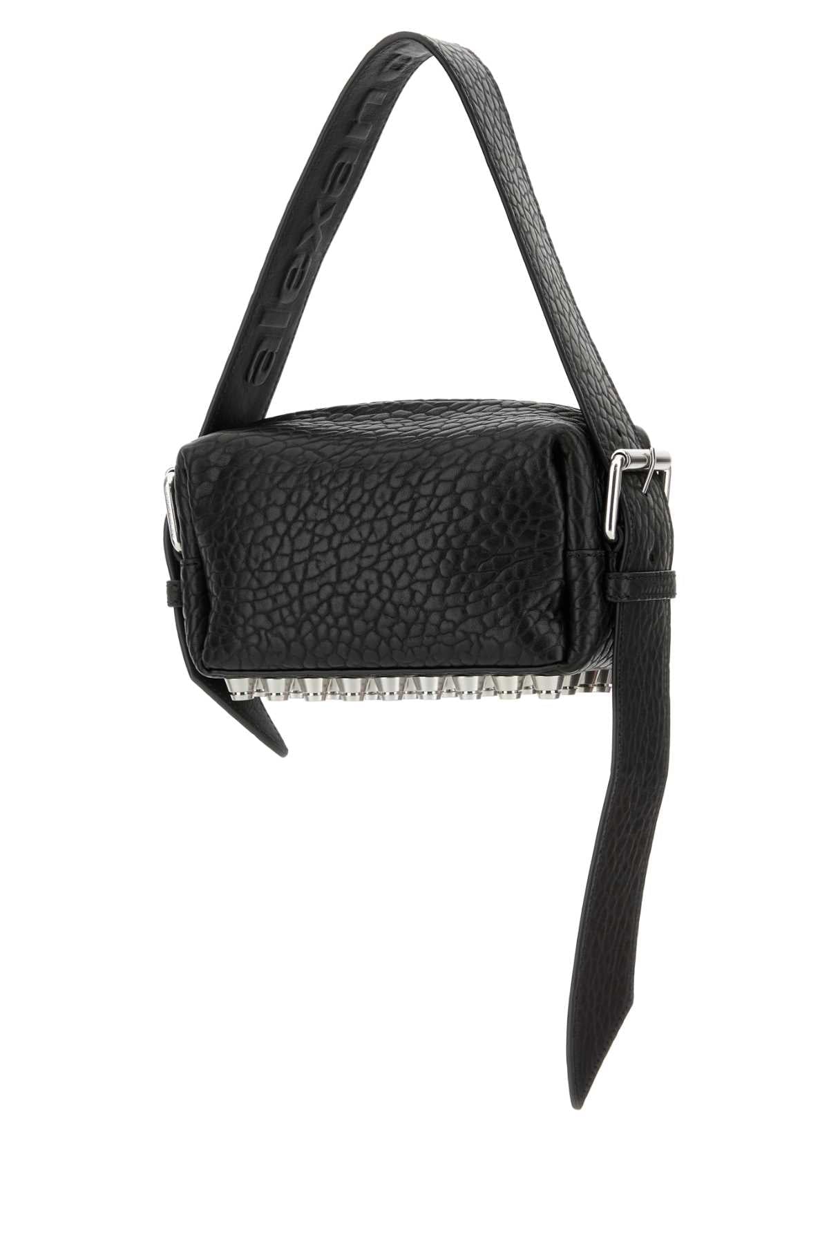 Alexander Wang Women Black Leather Small Ricco Shoulder Bag