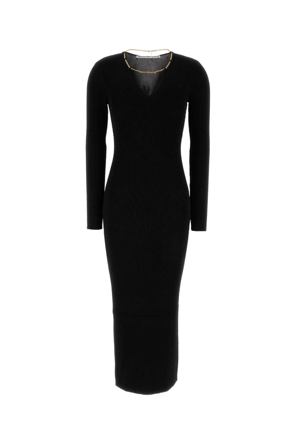 Alexander Wang Women Black Stretch Viscose Blend Dress