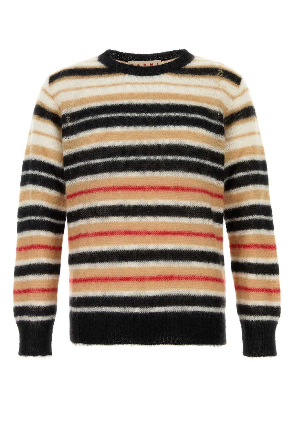 Marni Men Embroidered Mohair Blend Sweater