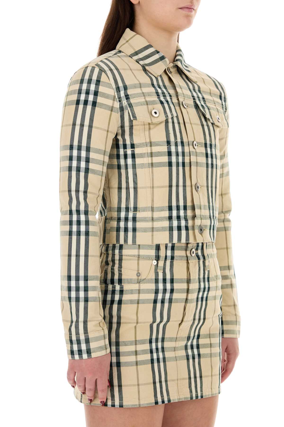 Burberry Women Embroidered Denim Jacket