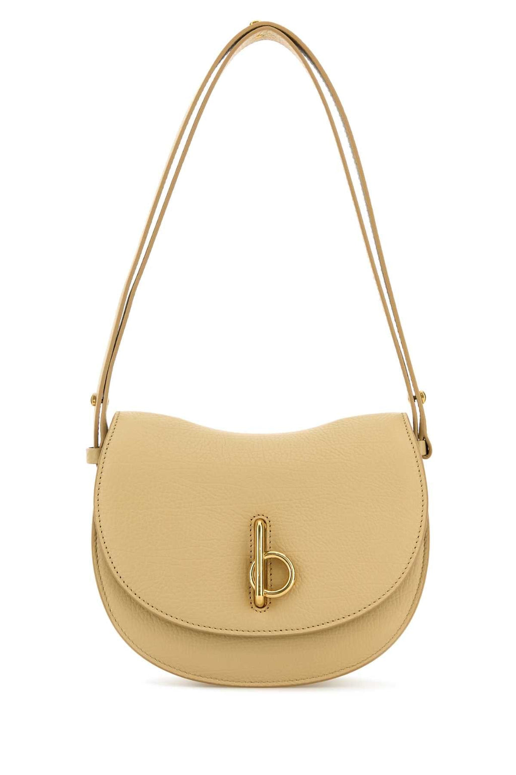 Burberry Women Beige Leather Small Rocking Horse Shoulder Bag