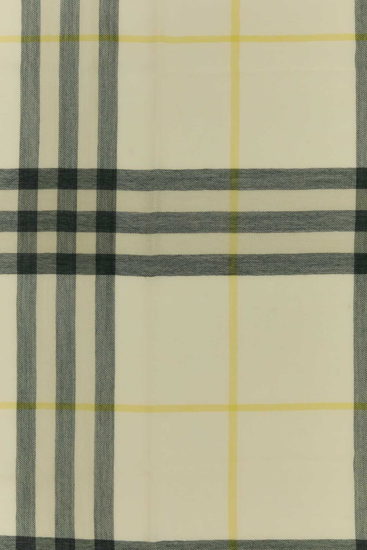 Burberry Unisex Embroidered Wool Scarf