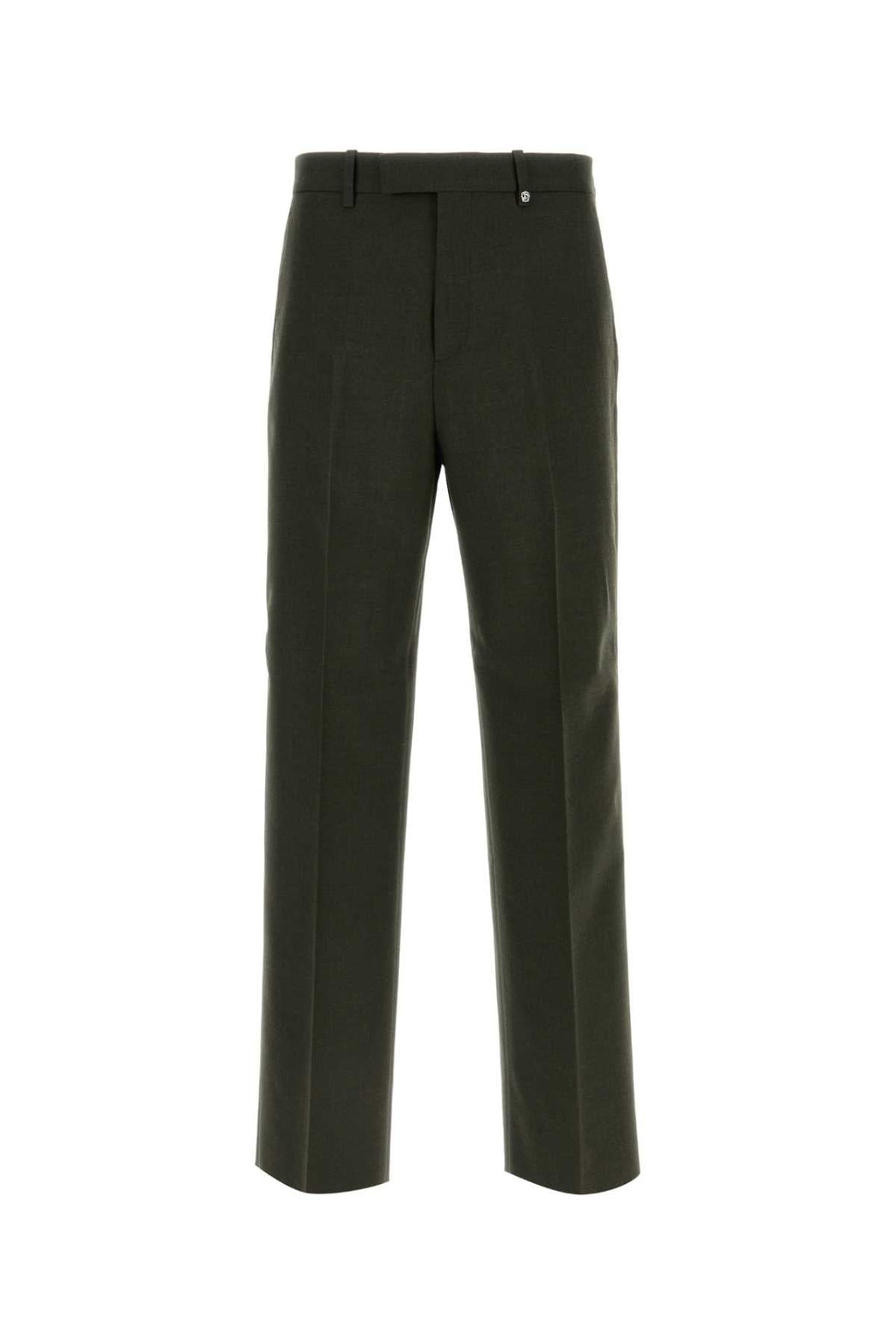 Burberry Men Bottle Green Wool Pant
