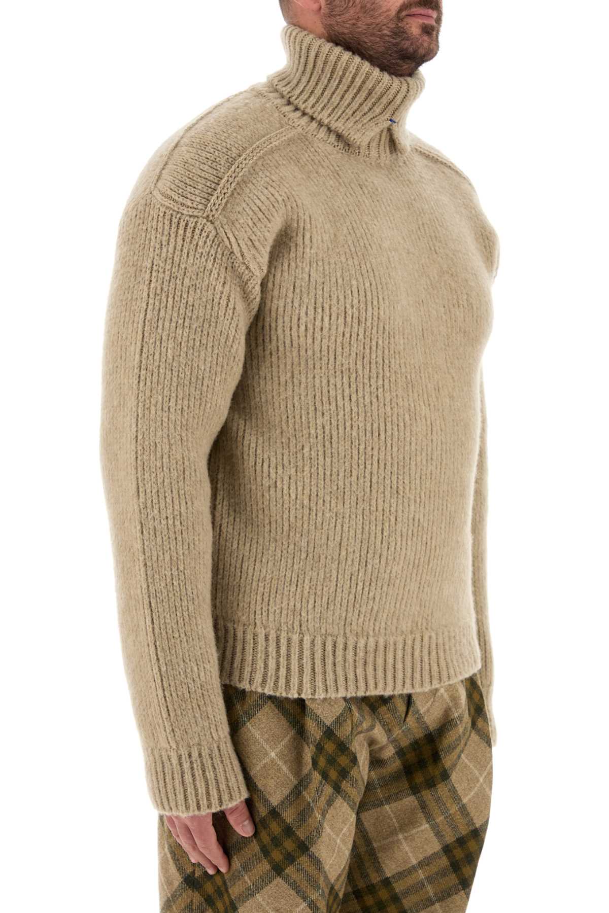 Burberry Men Cappuccino Wool Blend Sweater