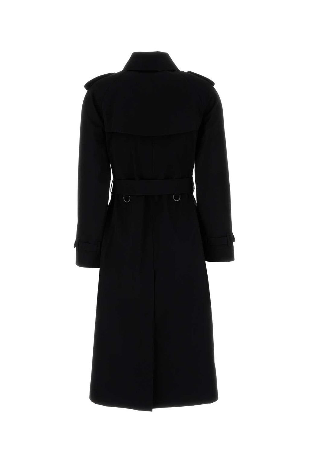 Burberry Women Black Cotton Trench Coat