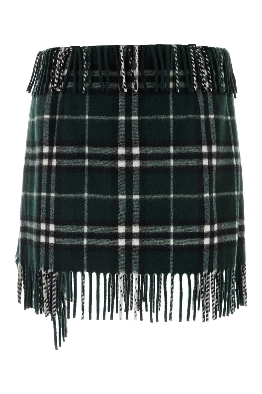 Burberry Women Embroidered Wool Blend Mini Skirt